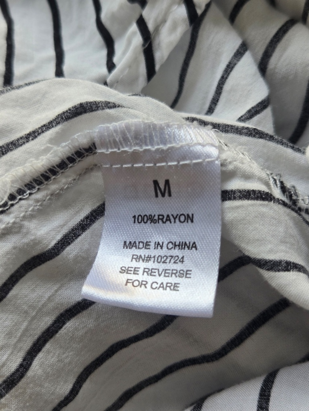 Grand & Greene Striped White/Black Button-Down Shirt - Picture 12 of 13